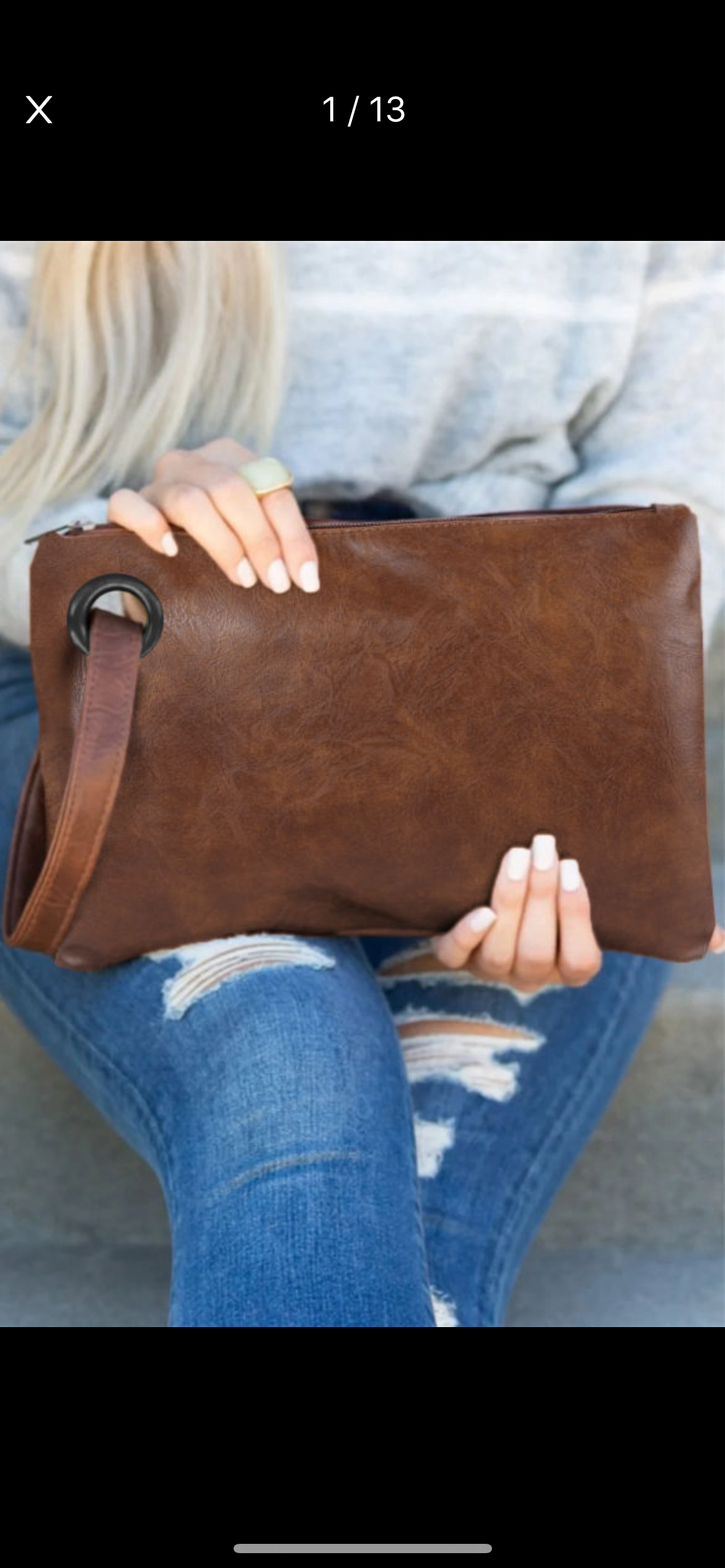 Brown Clutch Bag