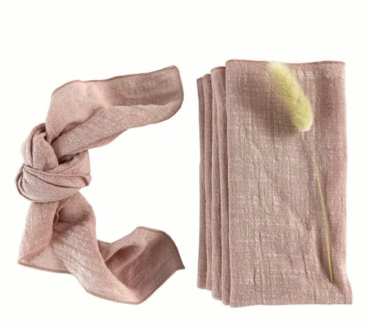 Dusty Pink Cotton Napkin Set