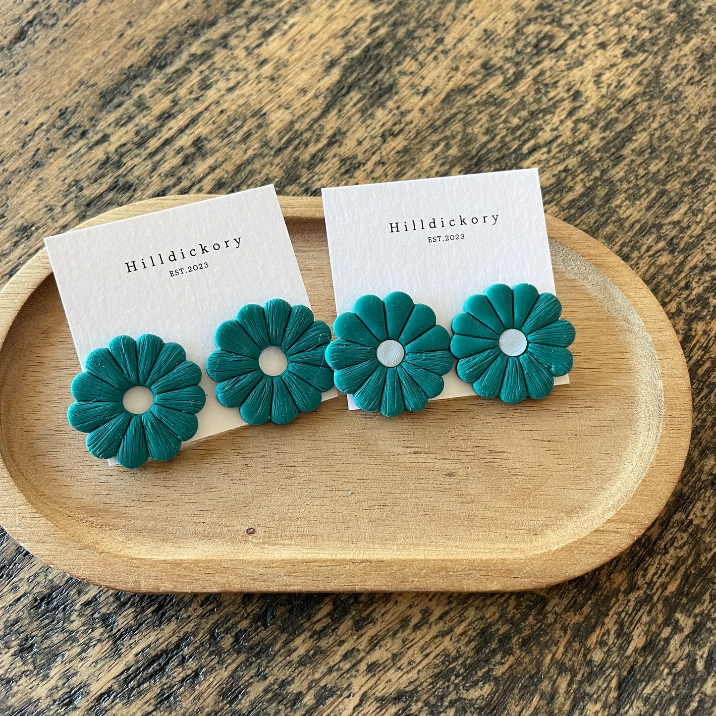 Textured Teal Petals